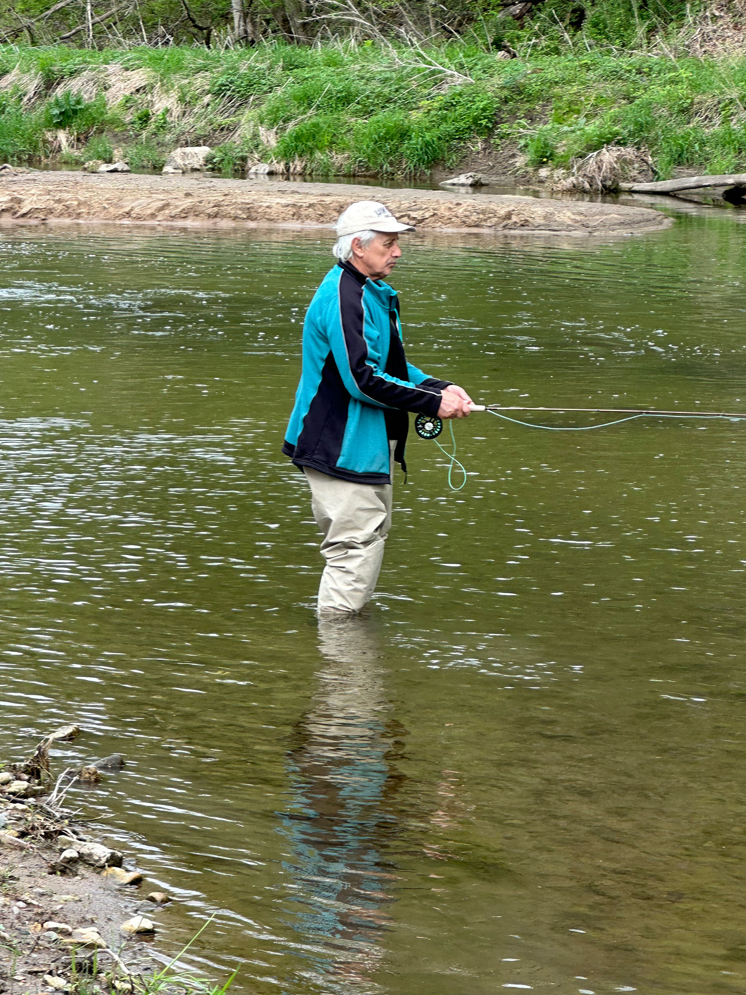 The fly fishing is great