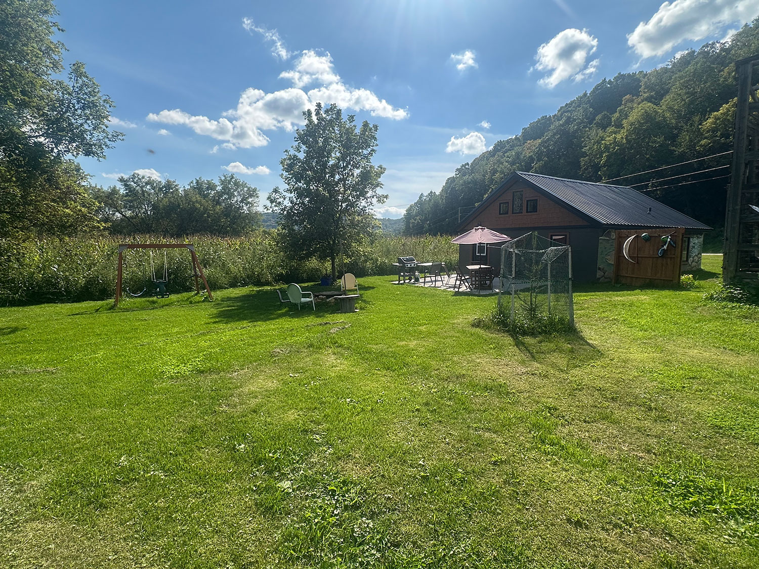 Great backyard for kids and fun